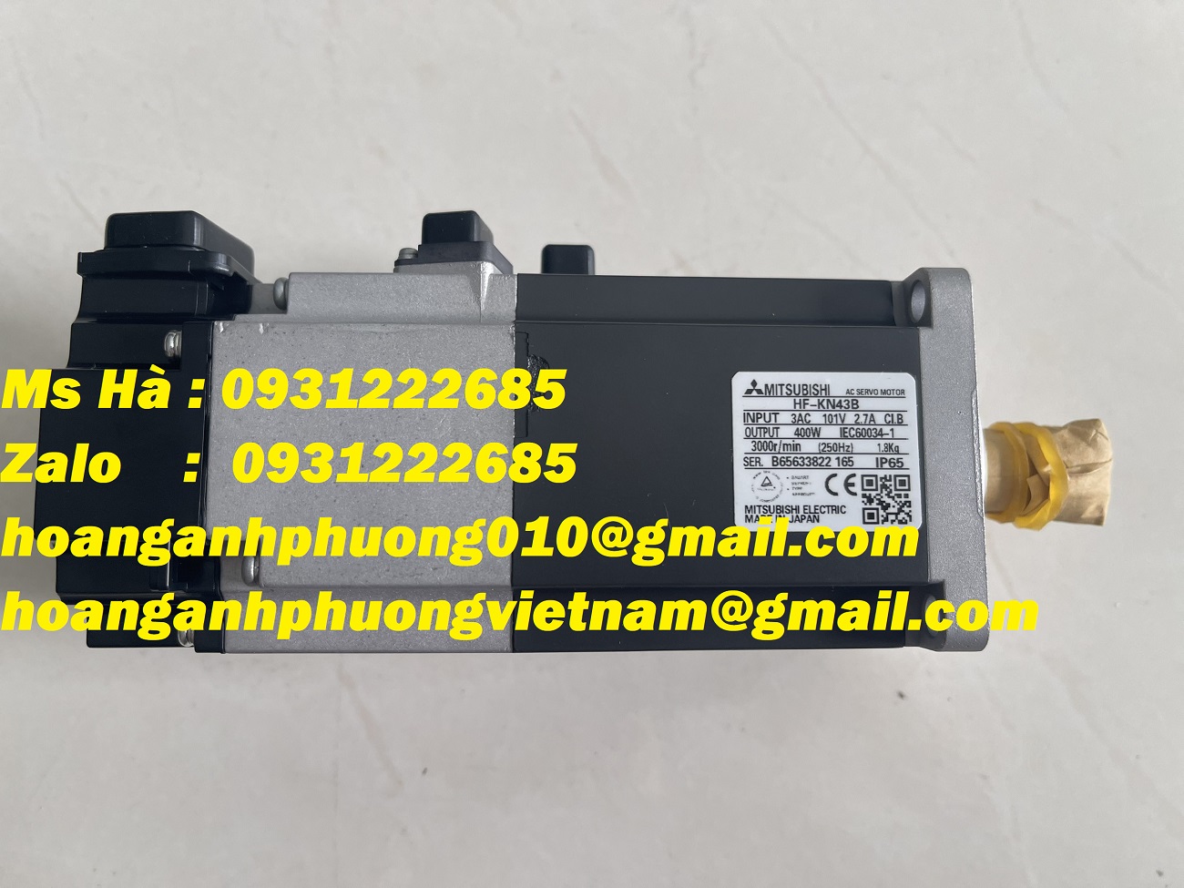 Động cơ có thắng HF-KN43B mitsubishi hàng new 100%